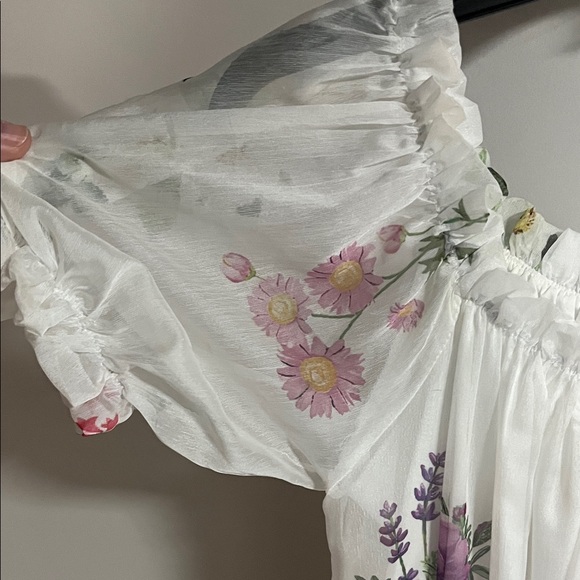 Chicwish White Floral Maxi Dress - Picture 3 of 5